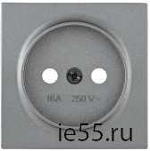НР-1-0-БА Накладка розетка без з/к BOLERO антрацит IEK