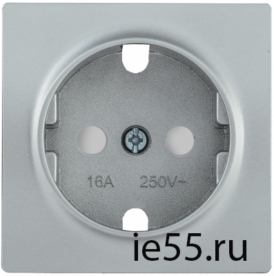 НР-2-1-БС Накладка розет. с з/к с шт. BOLERO серебряный IEK
