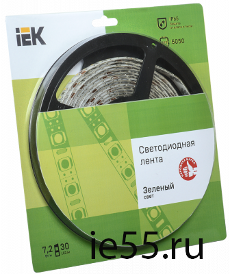 Лента LED 5м  блистер  LSR-5050G30-7,2-IP65-12V IEK