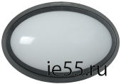 Светильник LED ДПО 5041 12Вт 4000K IP65 овал черный IEK