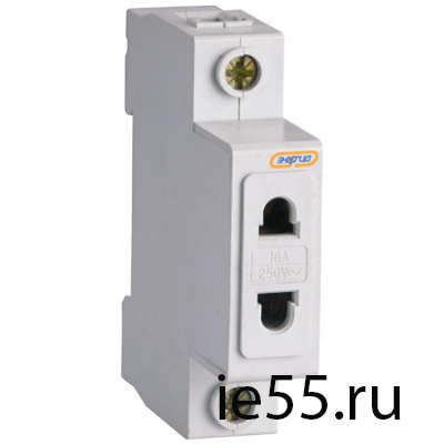 Розетка на DIN рейку 2PIN 10А 250V ЭНЕРГИЯ (12 шт)