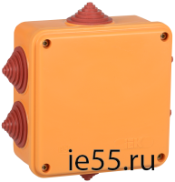 Коробка расп. огн. ПС 100х100х50мм 6P 6мм2 IP55 6 вв. IEK