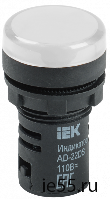 Лампа AD22DS(LED)матрица d22мм белый 110В AC/DC  ИЭК