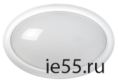 Светильник светодиодный ДПО 3040Д 12Вт 4500K IP54 овал белый пластик с ДД IEK