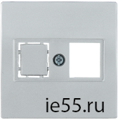 НТ12-1-БС Накладка телеф. RJ12/HDMI BOLERO серебряный IEK