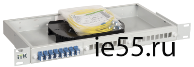 ITK 1U кросс укомплектованный: SC (Simplex) 16шт;  (OS2)