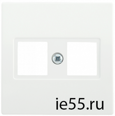 НК45-2-ББ Накладка 2-ая комп. RJ45 Cat5e BOLERO белый IEK